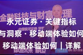 永元证券 · 关键指标 · 数据与洞察 · 移动端体验如何｜详解