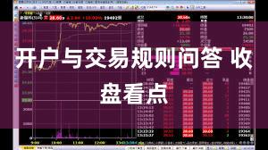 开户与交易规则问答 收盘看点