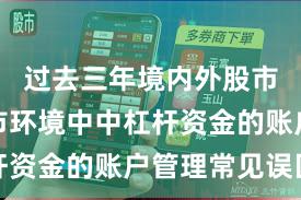 过去三年境内外股市在震荡市环境中中杠杆资金的账户管理常见误区